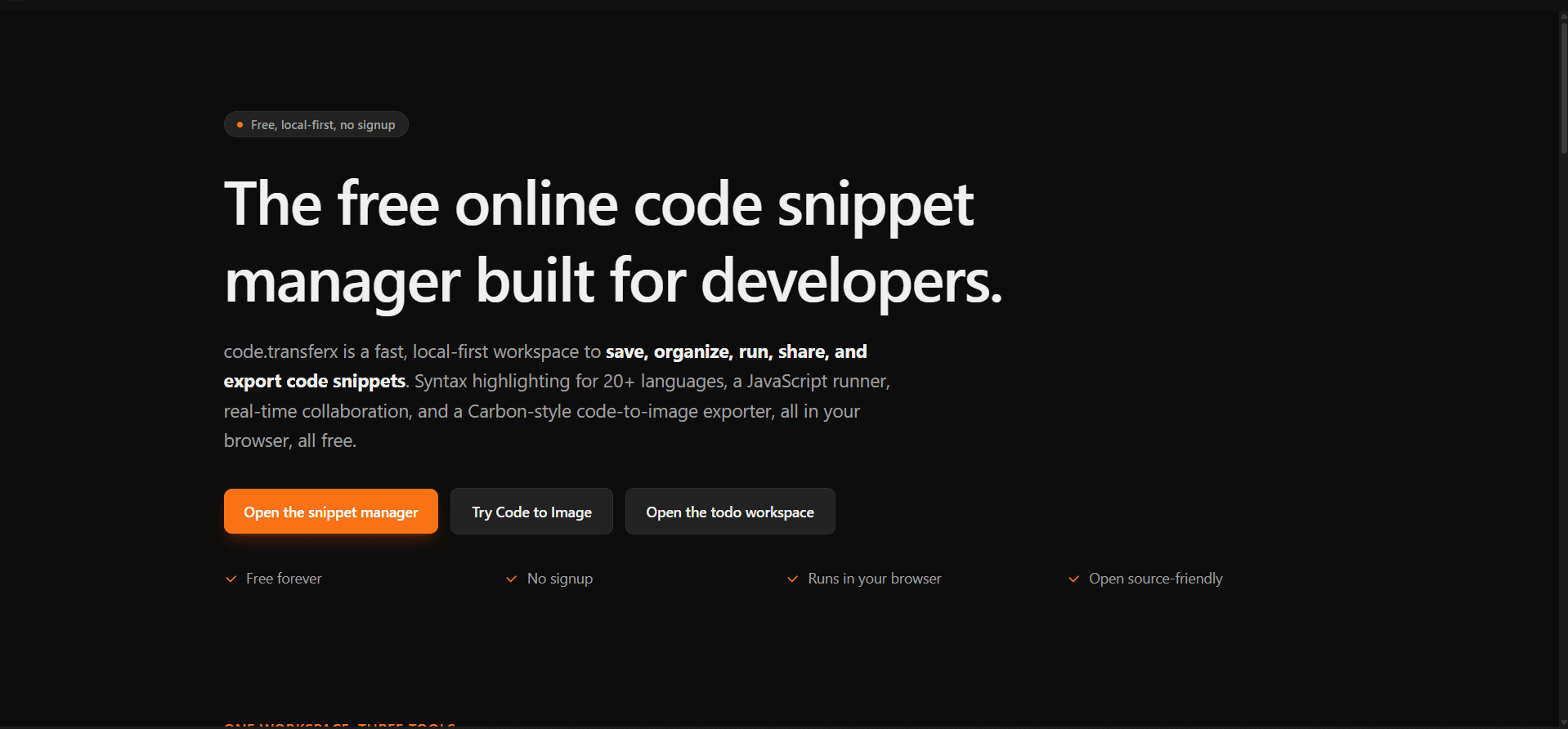 TransferX Code Workspace
