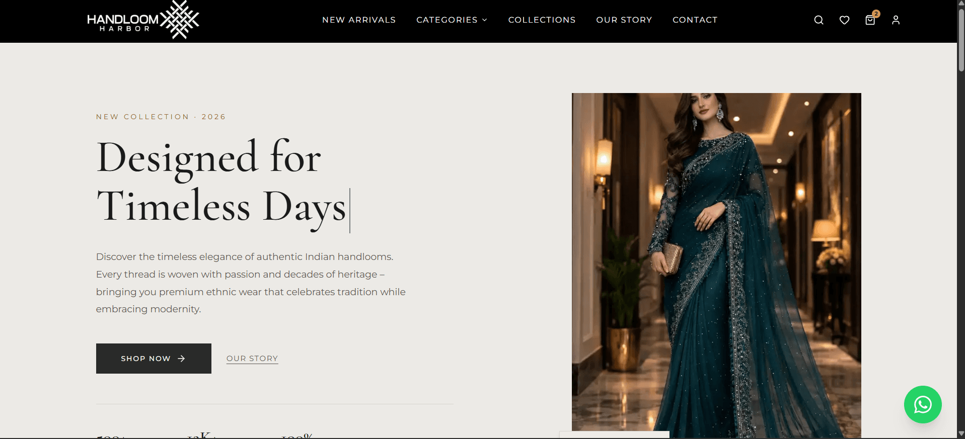 Handloom Traditional Sari Suit